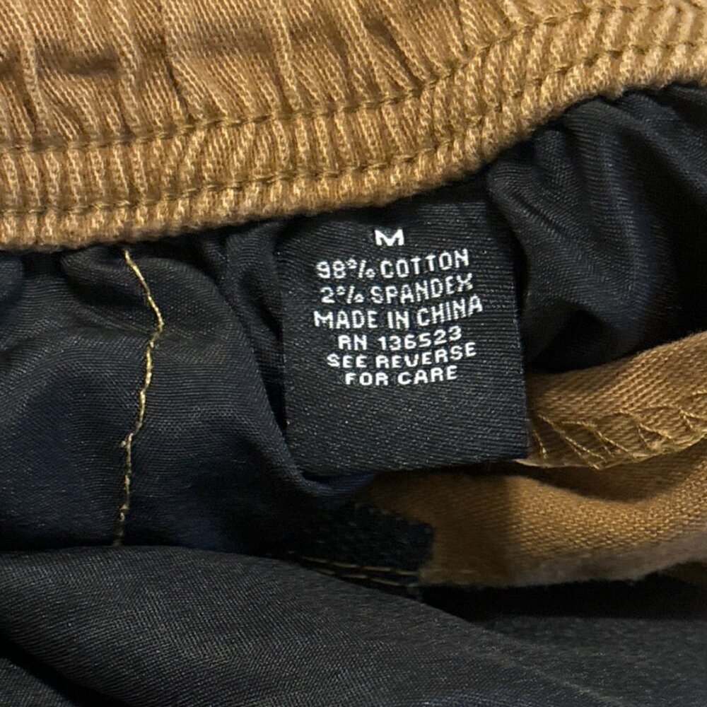 Brooklyn Cloth Sz Medium M Brown Drawstring Streetwear Urban Cargo Joggers Men - Picture 6 of 8